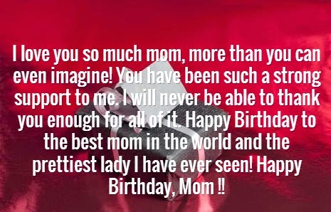 Happy Birthday Wishes for Mother/MOM